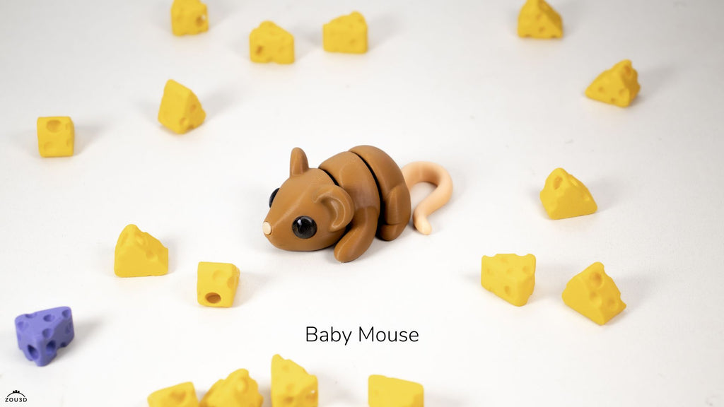 3d Printed Detailed Mini Pocket Pets Flexi Toy