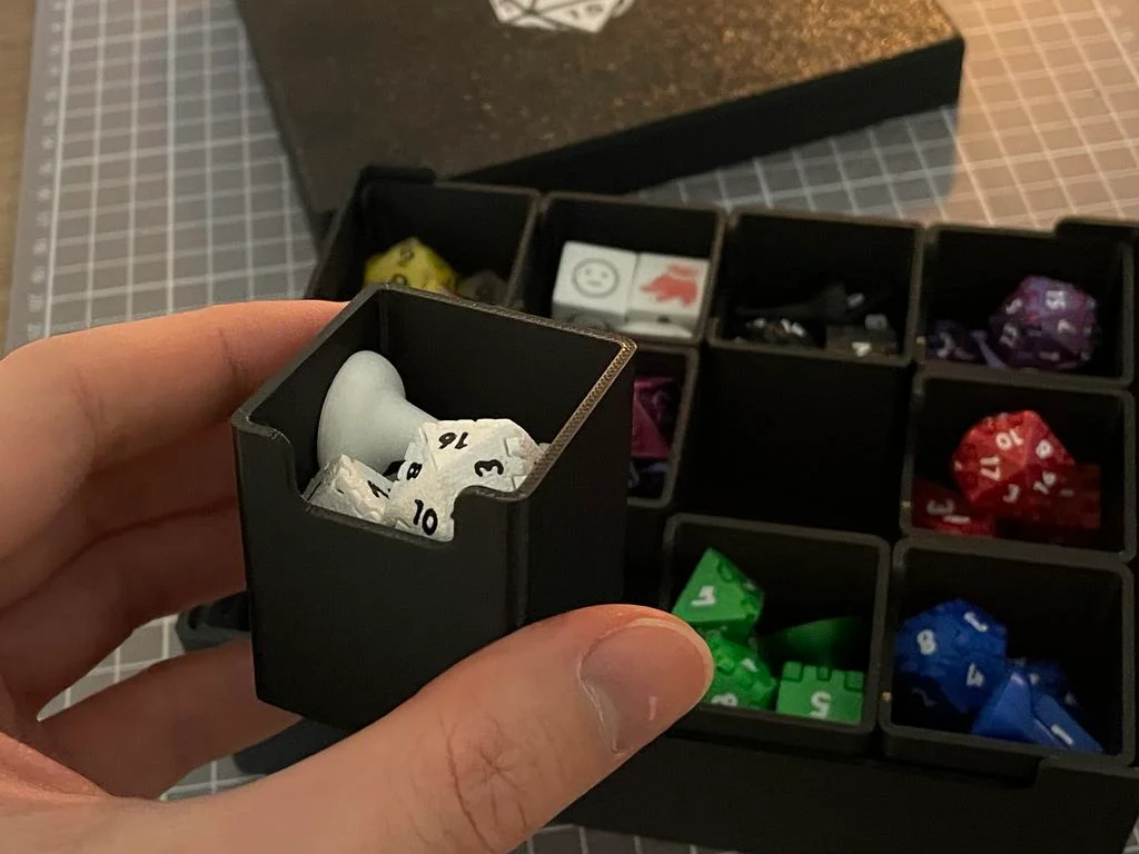 TTRPG Dice organizing box